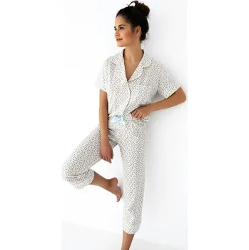 Dámské noční prádlo Sensis dámské pyžamo bavlna bílé velikost S