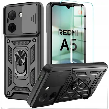 Pouzdro na mobilní telefon POUZDRO SLIDE RING PANCERNE PRO XIAOMI REDMI A5 + SKLO