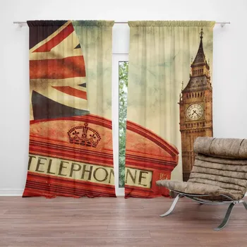 Závěs Sablio Závěs Londýn 4: 2ks 140x250cm