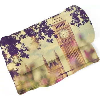 deka Sablio Deka Londýn Big Ben Flowers - 150x120 cm