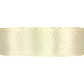 Stuha Saténová stuha oboustranná 25m x 25mm jasmínová