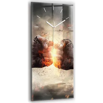 Hodiny Nástěnné hodiny Wallfluent černé 30 cm