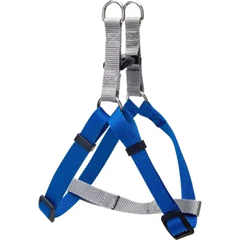 Postroj pro psa M Postroj basic šedo modrý 30 - 50 cm