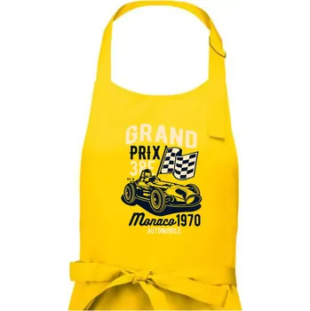 Kuchyňská zástěra Grand Prix - Pánská zástěra na vaření - Univerzální velikost ( Žlutá )