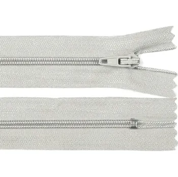 Zip Spirálový zip No 3 délka 45 cm pinlock, malé, 314 modrošedá sv.