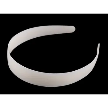 Čelenka Plastová čelenka - polotovar pro výrobu, velké, 5 smetanová bez zoubků