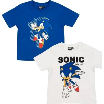 Dětské tričko Sonic, bavlněné, 2 kusy v balení, velikost 134/140