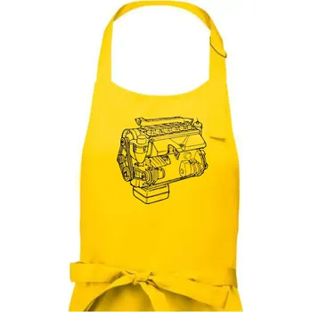 Kuchyňská zástěra Motor T912 V3S - Pánská zástěra na vaření - Univerzální velikost ( Žlutá )