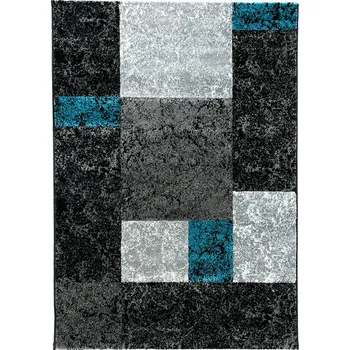 Koberec Breno Kusový koberec HAWAII 1330 Turkis, 80x300 cm, Šedá/Vícebarevné