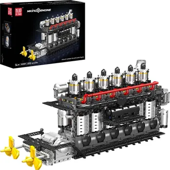 Stavebnice Mould King 10209 Šestiválcový motor letadlové lodě