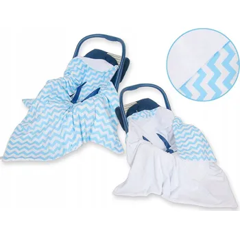 Zavinovačka Oboustranná deka do autosedačky - Chevron