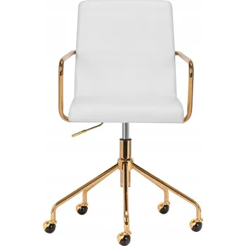 Kosmetické křeslo QS-OF211G zlaté, krémově šedé