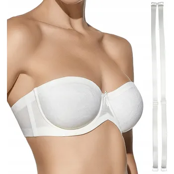 Podprsenka Selene podprsenka bandeau (bez ramínek) bílá velikost 90C