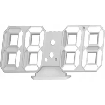 Hodiny VELKÉ DIGITÁLNÍ NÁSTĚNNÉ HODINY LED S BUDÍKEM