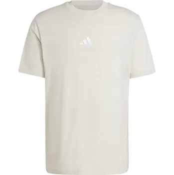 Pánské tričko Tričko Adidas JD1779 vel S béžové s vyšívaným logem