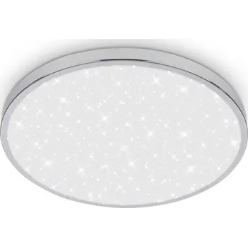 BRILONER Tak stropní svítidlo pr.33 cm - 22W, 2400lm, LED, hvězdné nebe, IP44, chrom 3934018