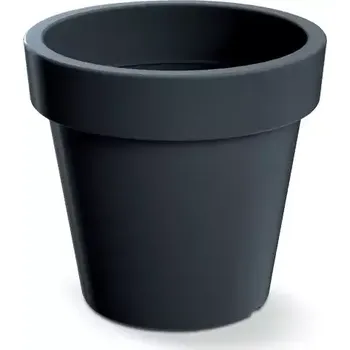 Květináč Prosperplast plastový květináč Lofly antracit Ø 24 cm