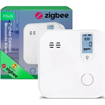 Zabezpečovací technika Nous E12 Zigbee detektor oxidu uhelnatého (CO)