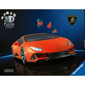 RAVENSBURGER 3D puzzle Iconics: Lamborghini Huracán Evo oranžové 108 dílků