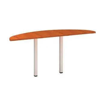 Psací stůl Stolová přístavba Alfa 200, 160 x 45 x 74,2 cm, 1/2 kruh, dezén třešeň, RAL9010