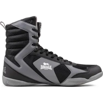 Pánské tenisky LONSDALE Boxerské boty Lonsdale Heskin ČERNÁ|ŠEDÁ