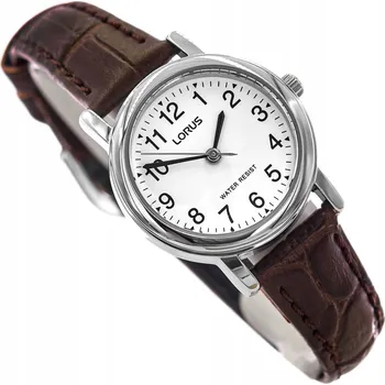 Hodinky DÁMSKÉ HODINKY LORUS RRS57UX9 HNĚDÉ S ŘEMÍNKEM, ELEGANTNÍ, PŘEHLEDNÉ, KLASICKÉ