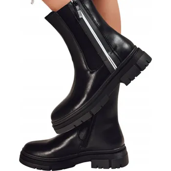 Dámská zimní obuv Dámské kotníkové boty černé ZY1318 - 38