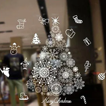 Okenní dekorace Vánoční nálepka na okno stromeček 11798 64 x 69 cm