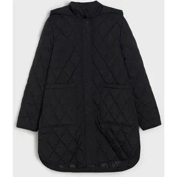 Dámská móda Sinsay - Prošívaný kabát s kapucí - černá - 165GZ-99X - 165GZ-99X-XXL