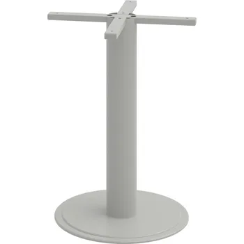 CNK 670 450 – Noha centrální kruh 45 cm, v. 67 cm - Šedý kov