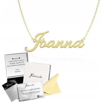 Náhrdelník Náhrdelník se jménem JOANNA s křišťálem PLACIČKA