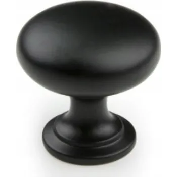Nábytkové kování Nábytková úchytka LOFT kulatá fi-27mm GA05 černá matná