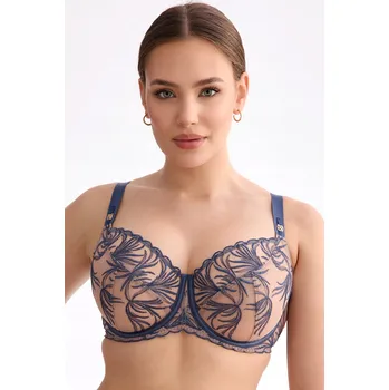 Dámské oblečení Ewa Bien podprsenka nevyztužená modrá velikost 80F