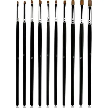 Kosmetický štětec Sada štětců na gel Maxim 10 ks černá