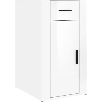 Psací stůl Skříňka pod psací stůl, bílá lesklá, 40x49x75 cm