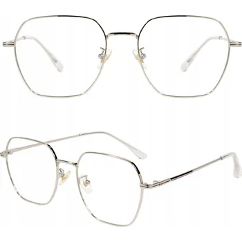 Sluneční brýle Theblogshop brýle bez dioptrií lenonky stříbrné