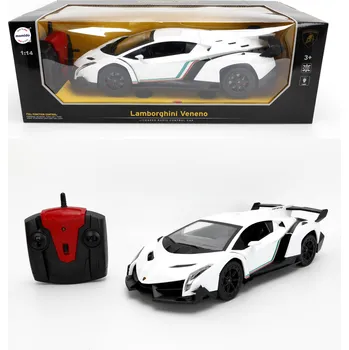 RC model auta Mamido Autíčko na dálkové Lamborghini Poison 1:14 se světly bílé
