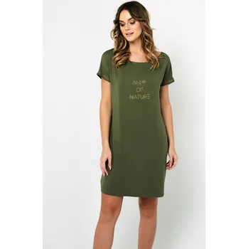 Dámská košile ITALIAN FASHION KOŠILE KOŠILE S NOČNÍ RUKÁVEM, VISKÓZOVÁ KHAKI, VELIKOST L/40