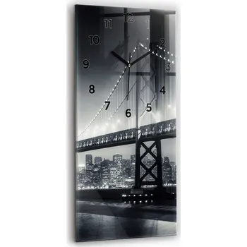 Hodiny Nástěnné hodiny Wallfluent černé 30 cm