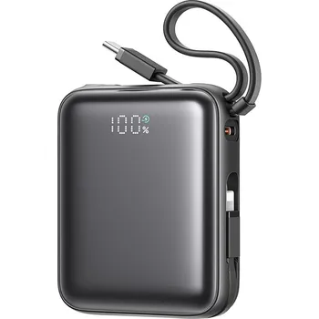 Powerbanka Joyroom JR-PBF27 PowerBanka USB-C + kabely Apple Lightning + USB-C/ 22,5W / 10000mAh černá