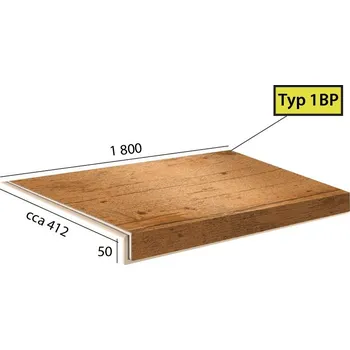 Schodiště Vinylové schody BRASED Longline Step 1BP - 1091 Borovice přírodní