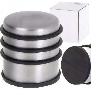 Volně stojící dveřní zarážka Kontext 7 cm stříbrná