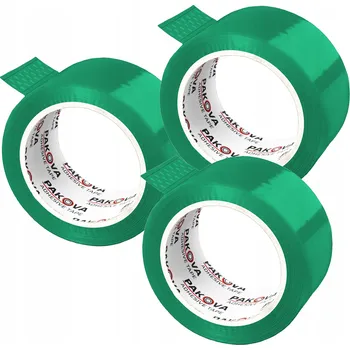 Lepicí páska Balicí páska Pakova zelená, šířka 48 mm, délka 90 m, 1 ks