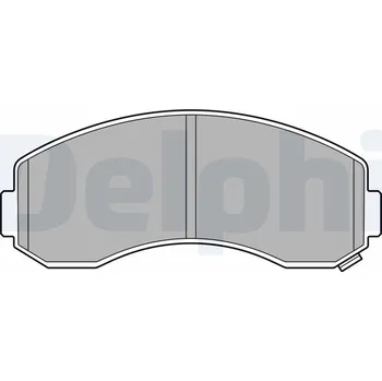 Brzdová destička Sada brzdových destiček, kotoučová brzda DELPHI LP3616