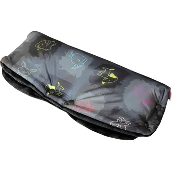 Rukávník Emitex rukávník BAREVNÁ ZVÍŘATA černá