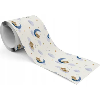 Fototapeta Samolepicí Páska na Tapety pro Děti MEDVÍDCI Obláčky Měsíce Hvězdičky