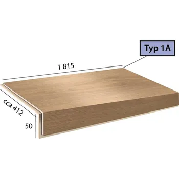 Schodiště Vinylové schody BRASED Longline Step 1A - 1094 Dub klasik