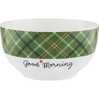 Florina Porcelánová miska Good Morning, 13 cm, zelená