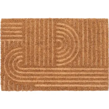 KOKOSOVÁ ROHOŽKA PŘED DVEŘE 3D 40X60 MODERNÍ VZOR OBLOUKY