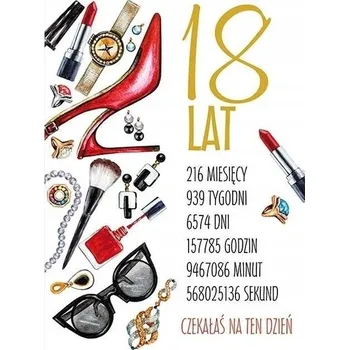 Pozvánka Párty pozvánka nalepovací B6 + obálka Narozeniny 18 let vzor 10